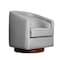 Flash Furniture Dean Club Style Commercial Barrel Accent Armchair Metal Base, Gray LeatherSoft Upholstery BS-AC22-064-GRYPU-GG - alternate 2